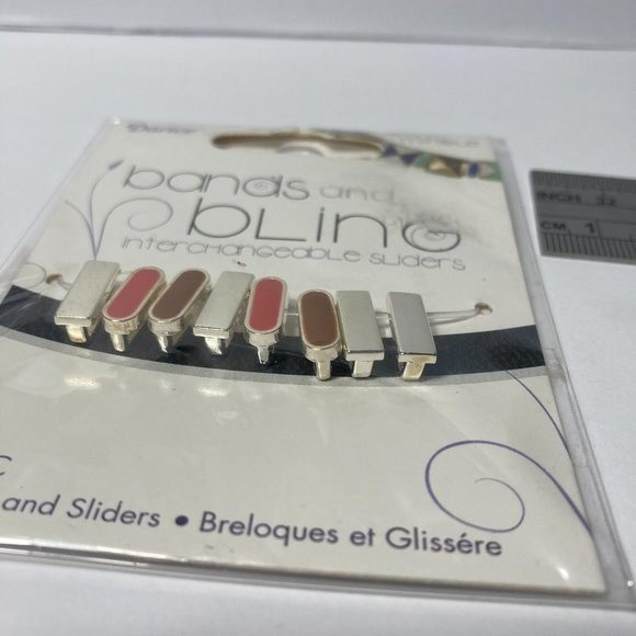 Jewelry Charm Sliders Brown Black 2 Packs Mix and Mingle Darice Bands and Bling - Picture 10 of 13